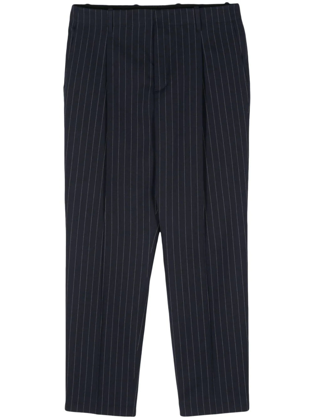 Pinstriped Tapered Trousers