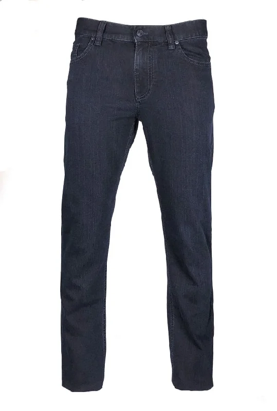 Dark Indigo 'PIPE' T400 DARK Wash - ALBERTO