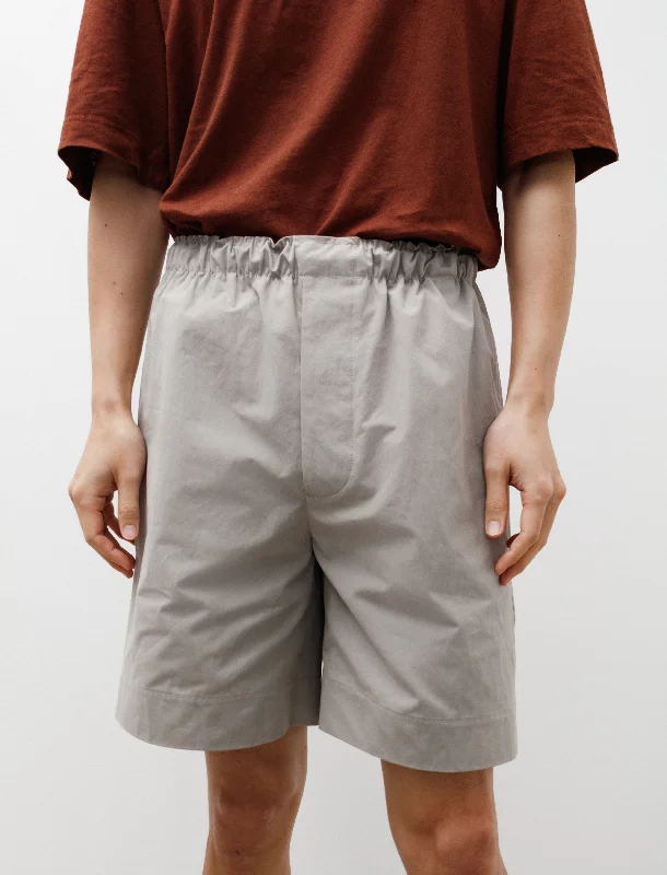 Super Sale Oversized Boxer Short Heavy Cotton Poplin Putty