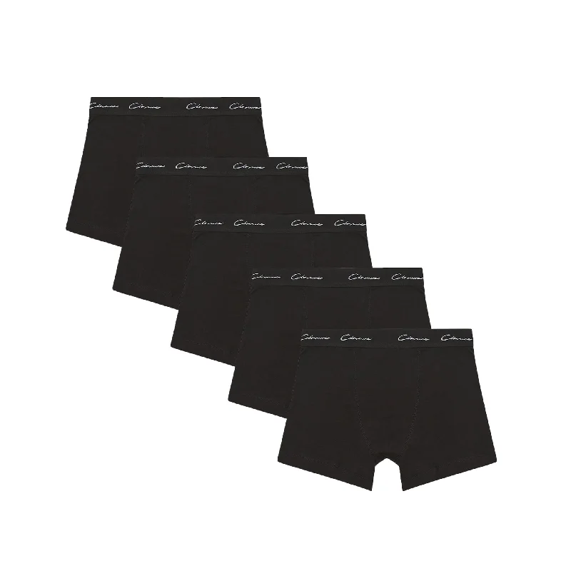 Weekend Savings Sensation 5-Pack Classic Signature Boxers | Black