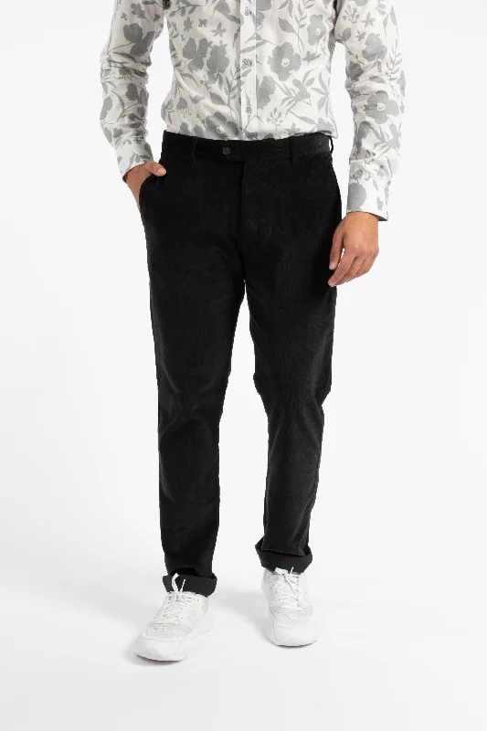 Weekend Price Cuts Galore Black Corduroy Pant