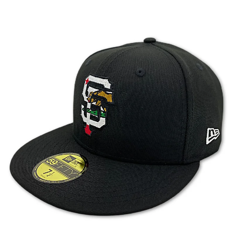 Can't Miss SAN FRANCISCO GIANTS NEW ERA CA BEAR 59FIFTY FITTED HAT-BLACK
