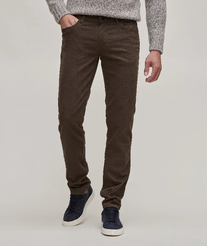 Brown Rubens Cotton Twill Five Pocket Pants - Re-Hash