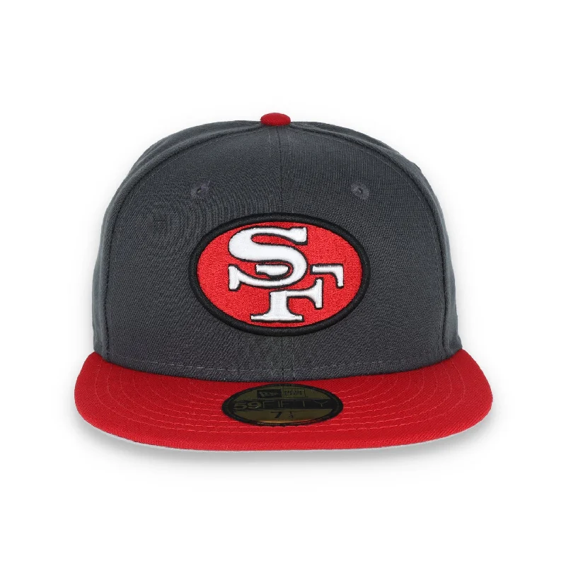 Super Deal New Era San Francisco 49ers 59FIFTY Fitted Hat- Grey/Red