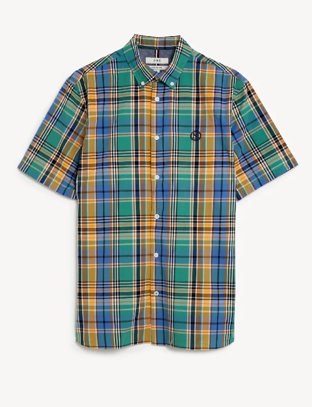Massive Deals Pure Cotton Check Shirt