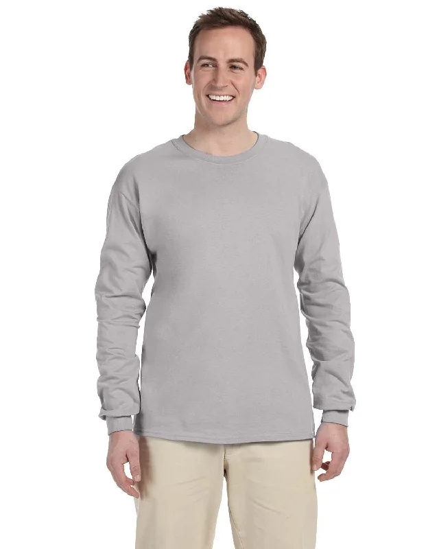 Fruit of the Loom Lightweight Long Sleeve T-Shirt | Silver