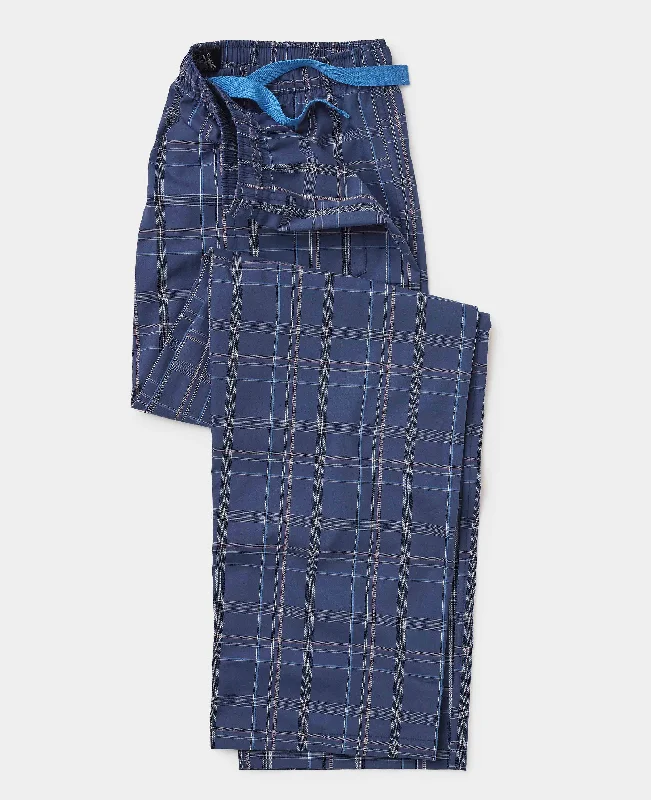 Special Price Navy Check Cotton Lounge Pants