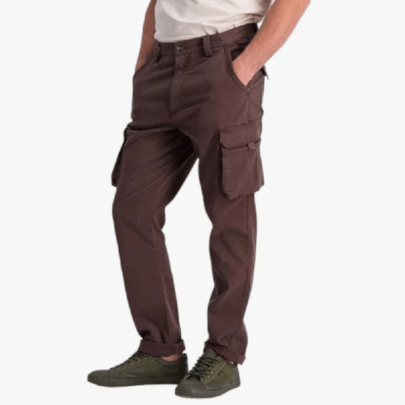 Jeep Mens Bolt Fixed Waist Cargo Pants Tobacco                                              >102-375