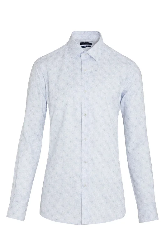Price Buster Slim Fit Long Sleeve Printed 100% Cotton Mint Casual Shirt