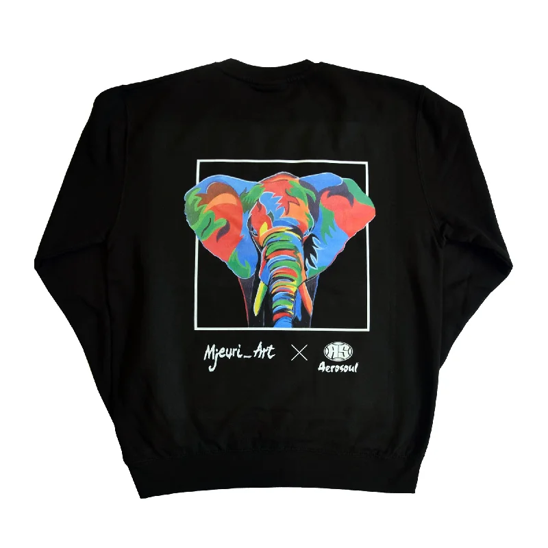 A.S. Africa Elephant Sweatshirt (Black)