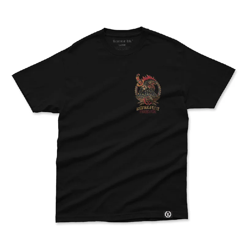 The Rooster Forever Heavyweight Tee [BLACK]