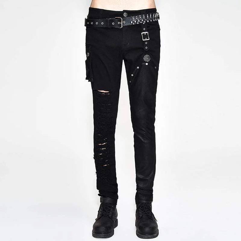 Weekend Deals That Sparkle Men's Distressed Grunge Jeans