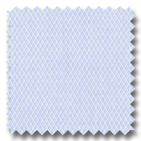 Instant Deal Light Blue Solid Mini Herringbone - Custom Dress Shirt