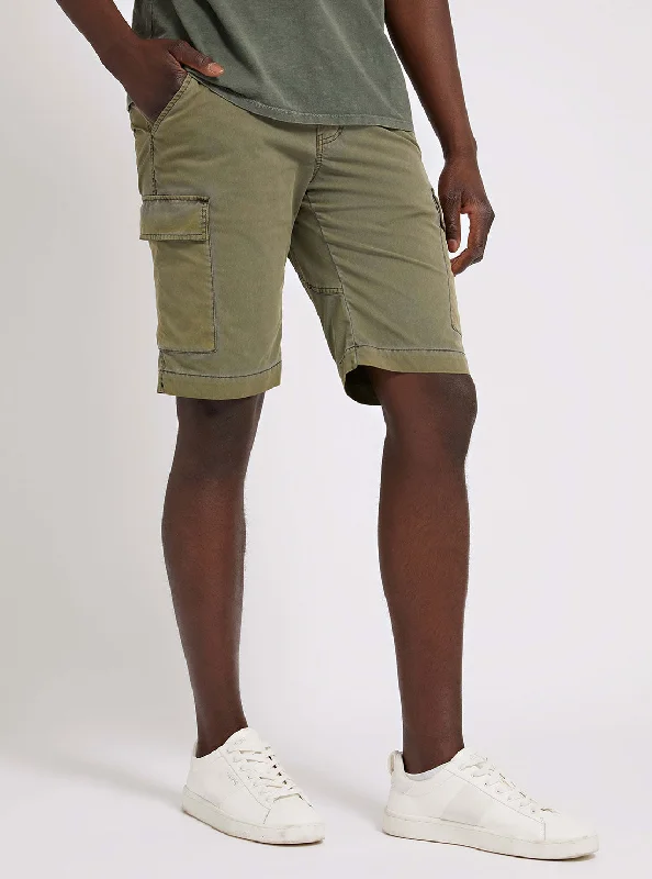 Steals and Deals Olive Morning Technical Cargo Shorts