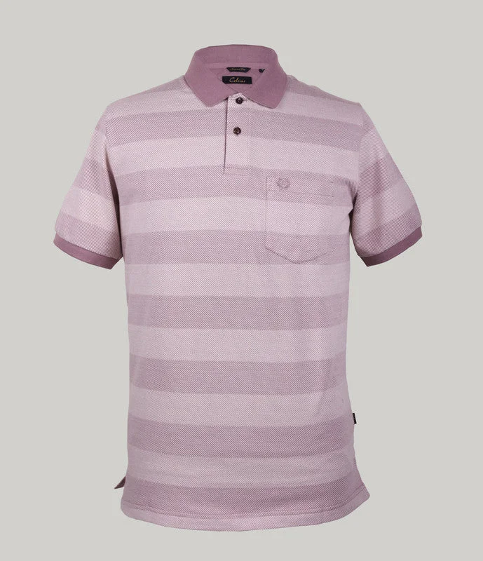 Stripe Pique Polo