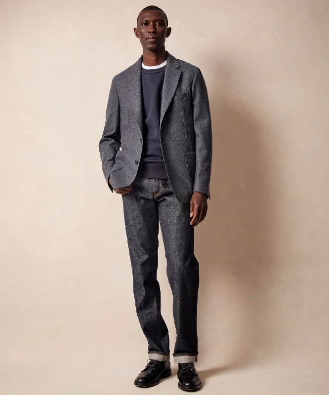 Overstock Clearance Made In USA Slim Selvedge Jean in Rigid