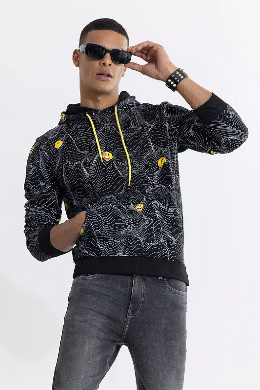 Weekend Savings Bonanza Emoji Black Hoodie