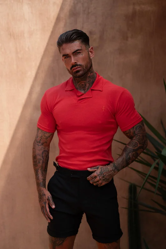 Weekend Savings Spree FS Classic Polo With Revere Collar Red - FSH1123
