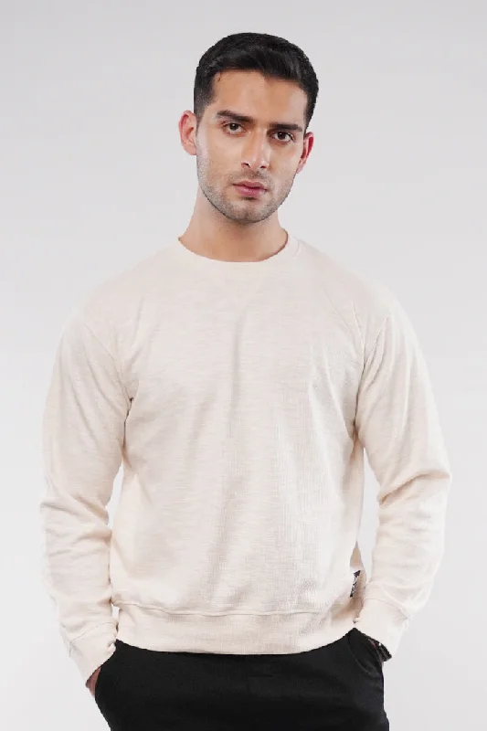 Savings Galore Thermal Sweatshirt - Cream