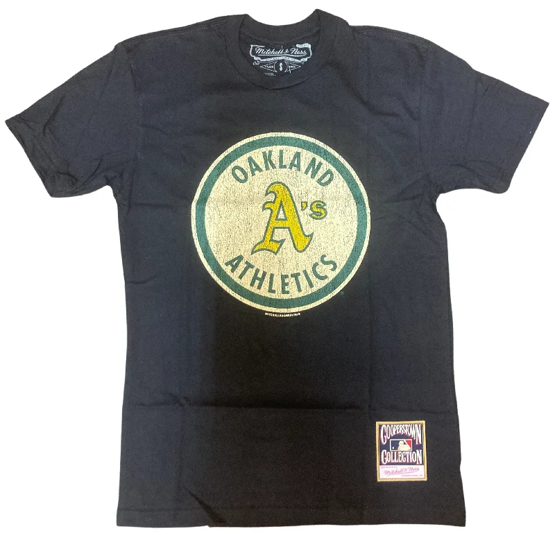 Reduced Prices Mitchell & Ness Men's Under The Lights Oakland A's Graphic Tee- Black Reduced Prices Mitchell & Ness Men's Under The Lights Oakland A's Graphic Tee- Black