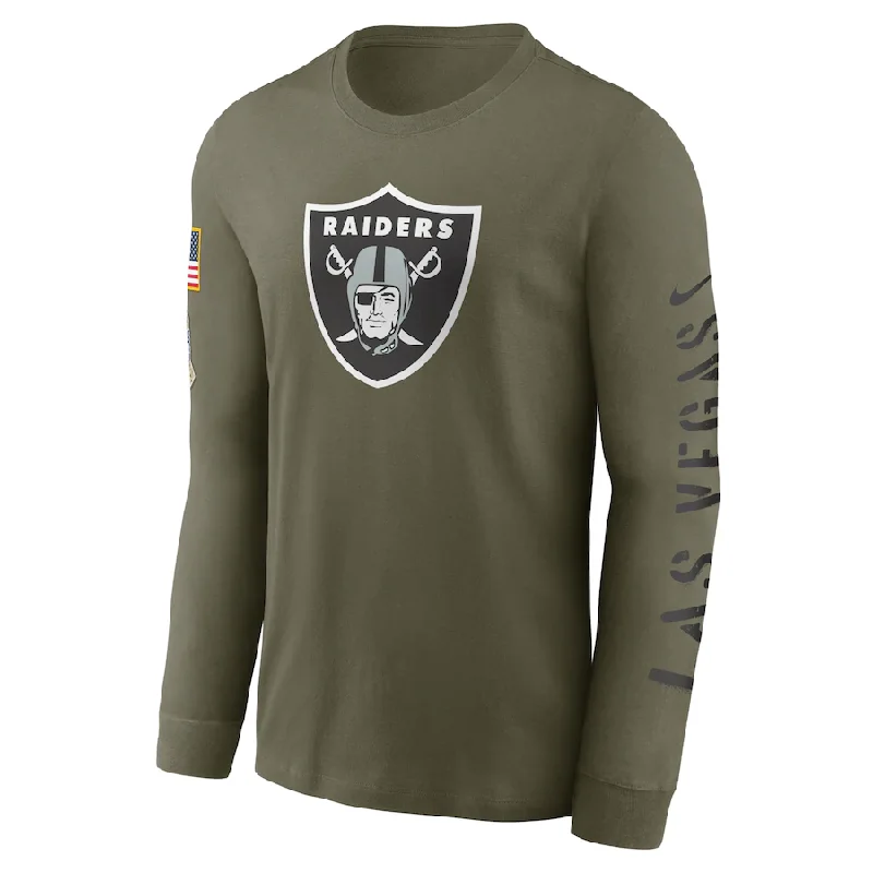 Sale Event Las Vegas Raiders Nike 2022 Salute To Service Long Sleeve T-Shirt - Olive Sale Event Las Vegas Raiders Nike 2022 Salute To Service Long Sleeve T-Shirt - Olive