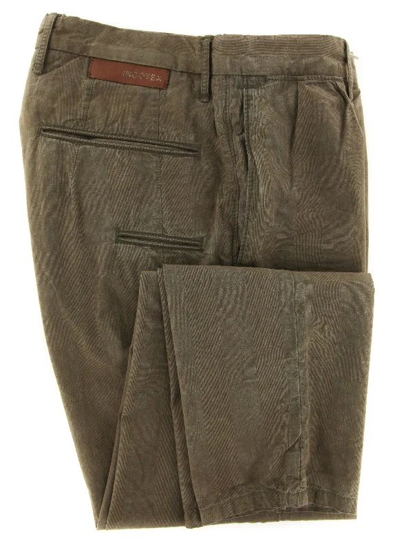 Weekend Savings Spectacular Incotex Olive Green Pants