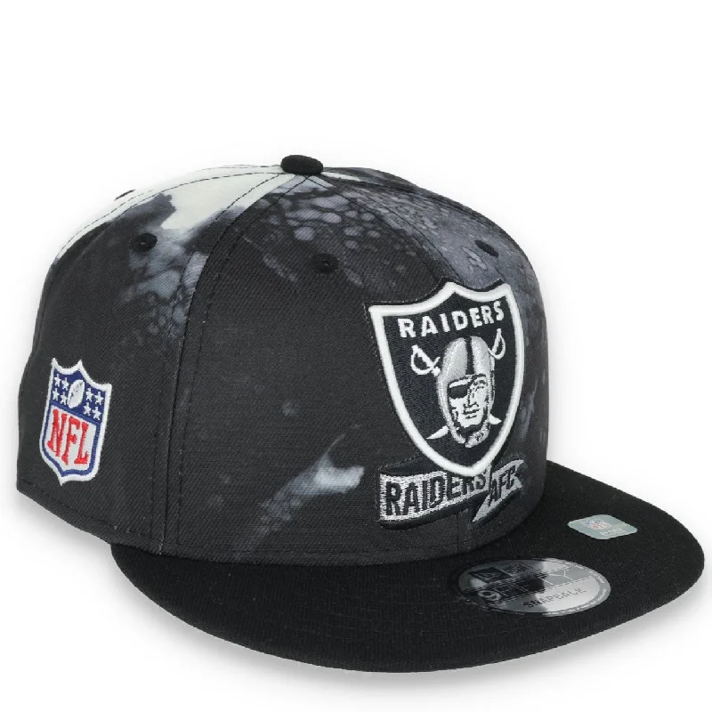 Online Exclusive New Era Las Vegas Sideline Ink Dye 9FIFTY Snapback Hat-Black