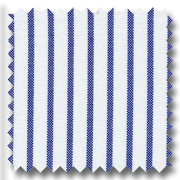 Clearance Sale Navy Stripe 2Ply Pinpoint - Custom Dress Shirt