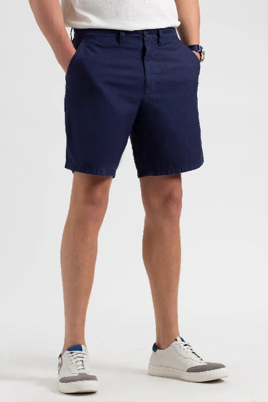 Fantastic Deals Beatnik Oxford Garment Dye Slim Short - Navy