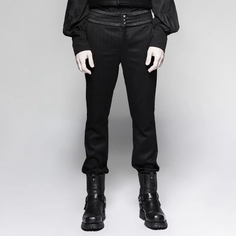 Price Slash Men's Gothic Striped Pants