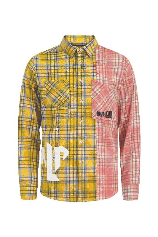 Men's Premium Flannel Two Tone Flannel Shirt