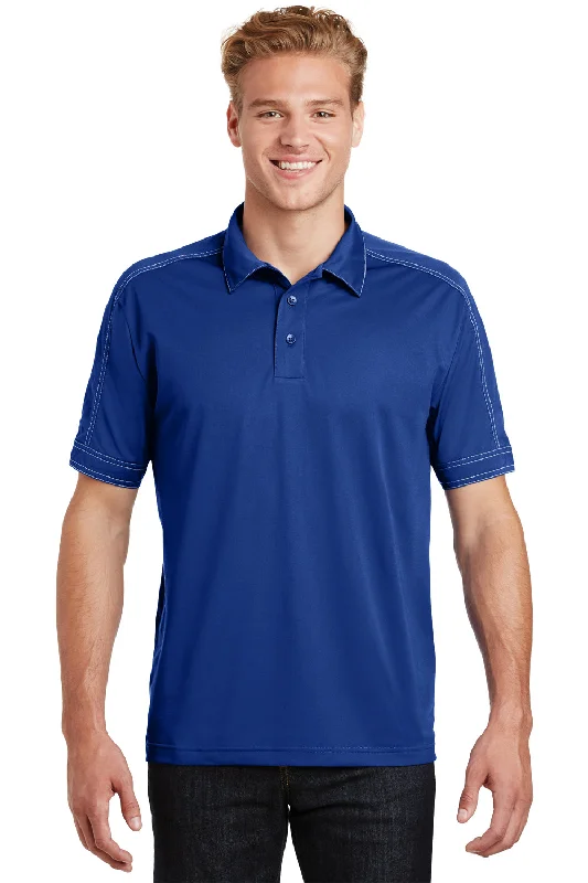 Sport-Tek Mens Sport-Wick Moisture Wicking Short Sleeve Polo Shirt - True Royal Blue - Closeout