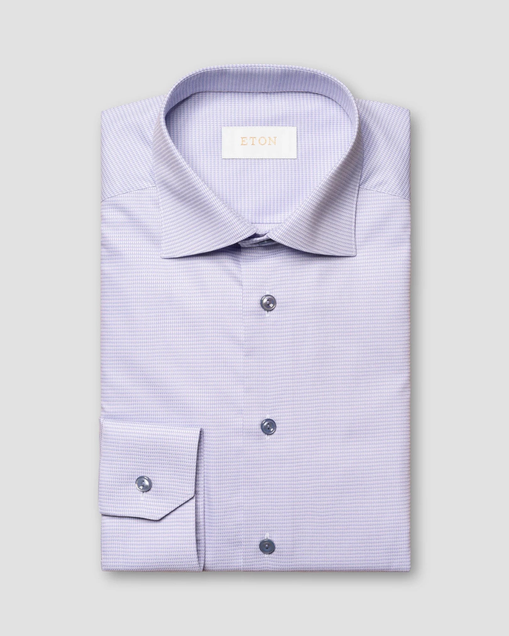 Light Purple Elevated Pique Contemporary Fit Shirt - ETON