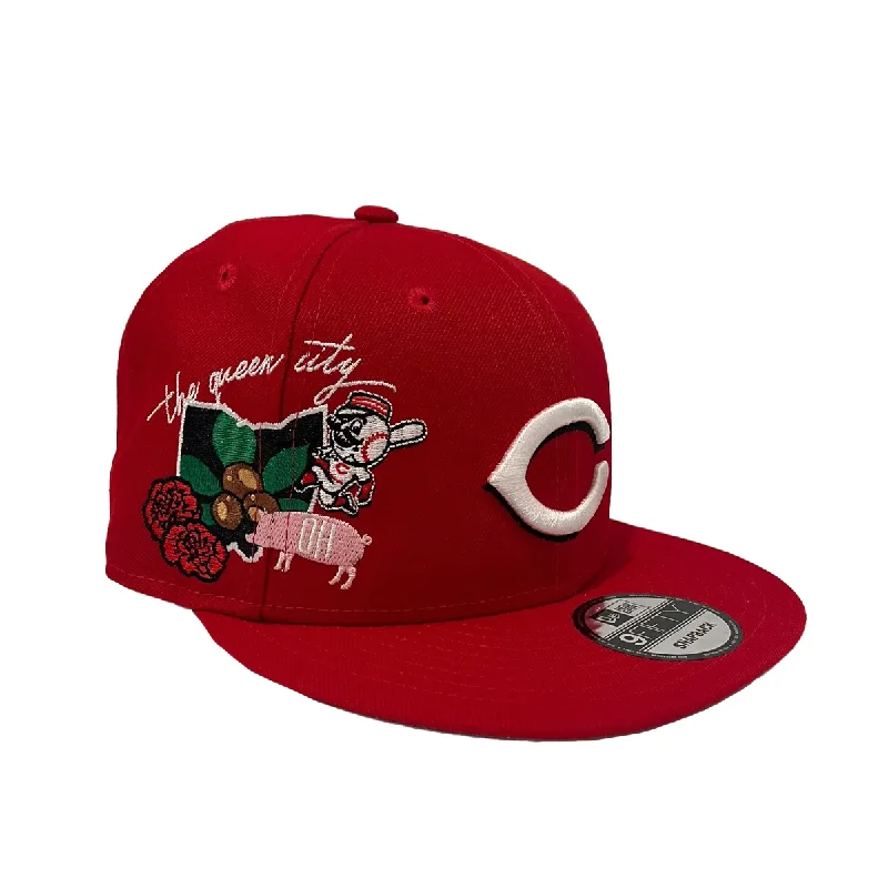 Low Prices New Era Cincinnati Reds Icon E1 9Fifty Snapback Hat-Red