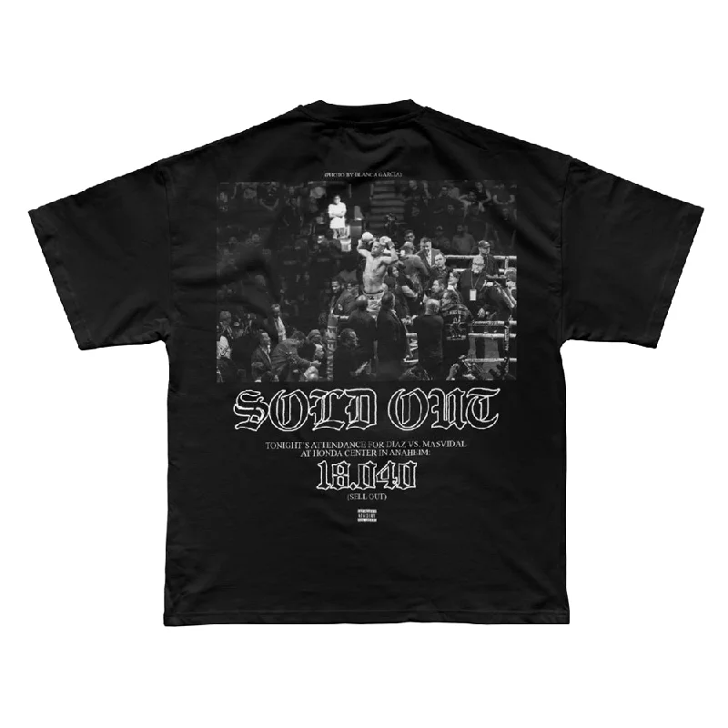 Nate Diaz Commemorative "Sold Out" Premium Ultra Heavy Tee [BLACK] LIMITED EDITION