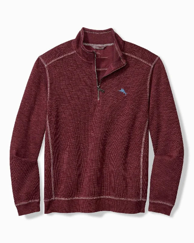 Tommy Bahama Tobago Bay Half Zip Aged Claret