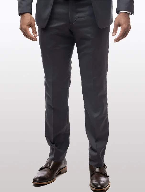 Weekend Savings Spectacular Charcoal Grey Men's Slim-Fit Suit Separates Pants*