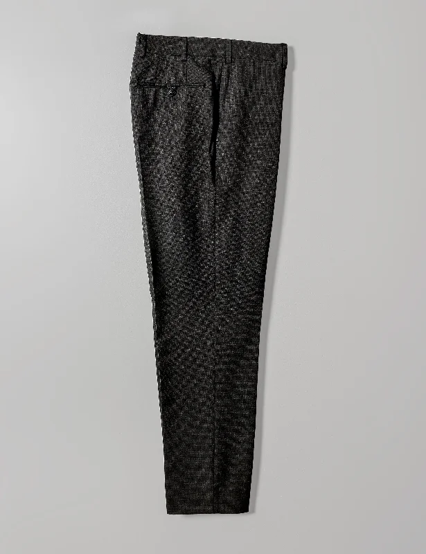 BKT50 Tailored Trousers in Super 130s Plainweave - Black Dusk