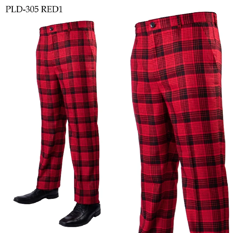 Don't Miss Out PLD-305 I PRESTIGE PLAID PANTS I RED-1