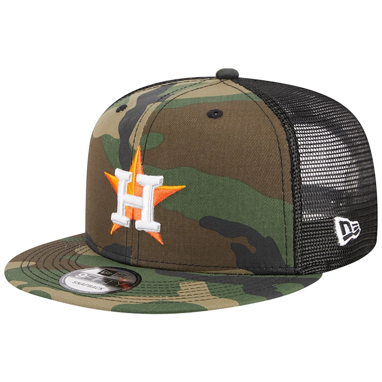 Instant Discount New Era Houston Astros Woodland Trucker 9FIFTY Snapback-Camo/Black