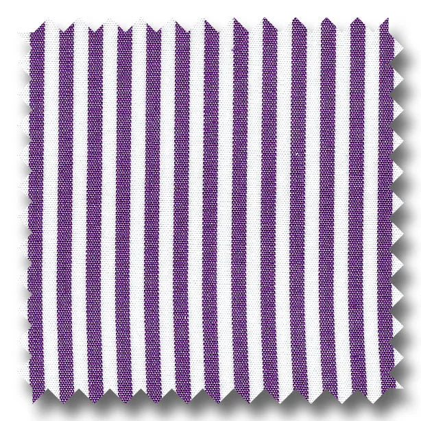 Fantastic Savings Plum Stripe 2Ply Broadcloth - Custom Dress Shirt