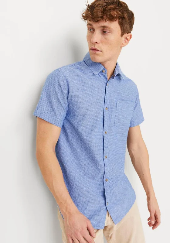 Jack & Jones Abel Short Sleeve Shirt, Ensign Blue