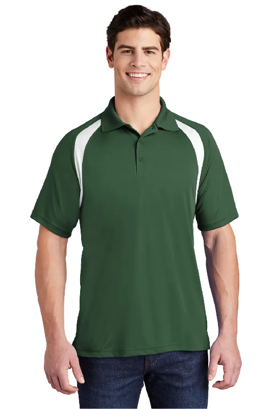 Weekend Specials to Enjoy Sport-Tek Mens Dry Zone Moisture Wicking Short Sleeve Polo Shirt - Forest Green/White Weekend Specials to Enjoy Sport-Tek Mens Dry Zone Moisture Wicking Short Sleeve Polo Shirt - Forest Green/White