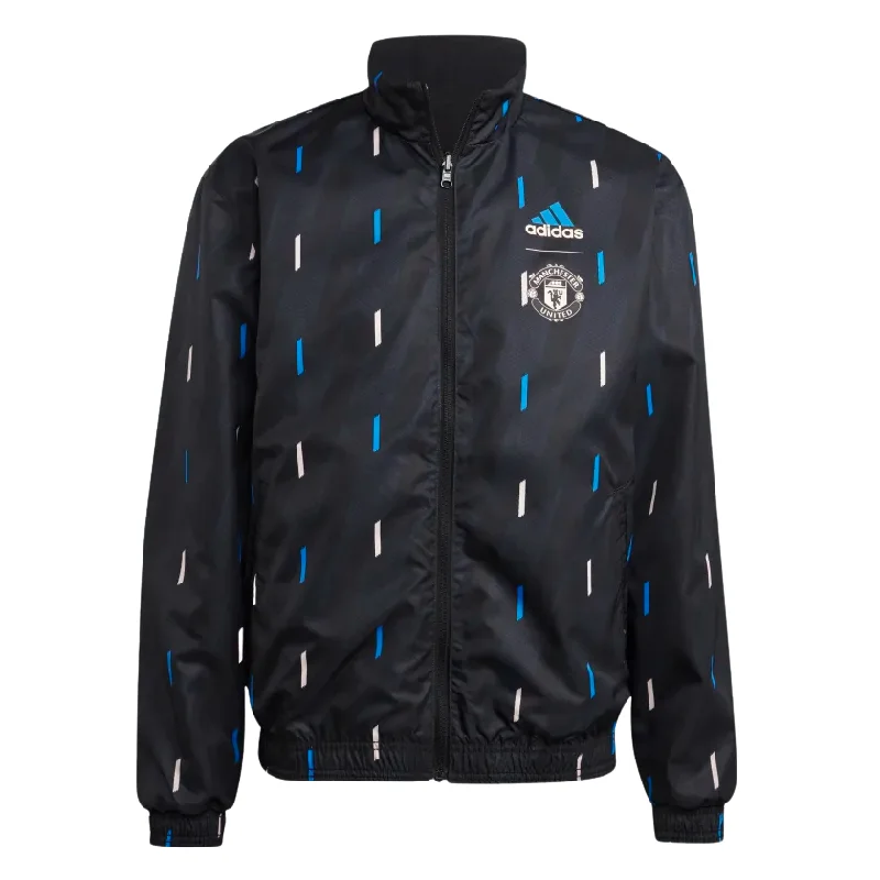 Cash Savings ADIDAS MANCHESTER UNITED REVERSIBLE ANTHEM JACKET-BLACK