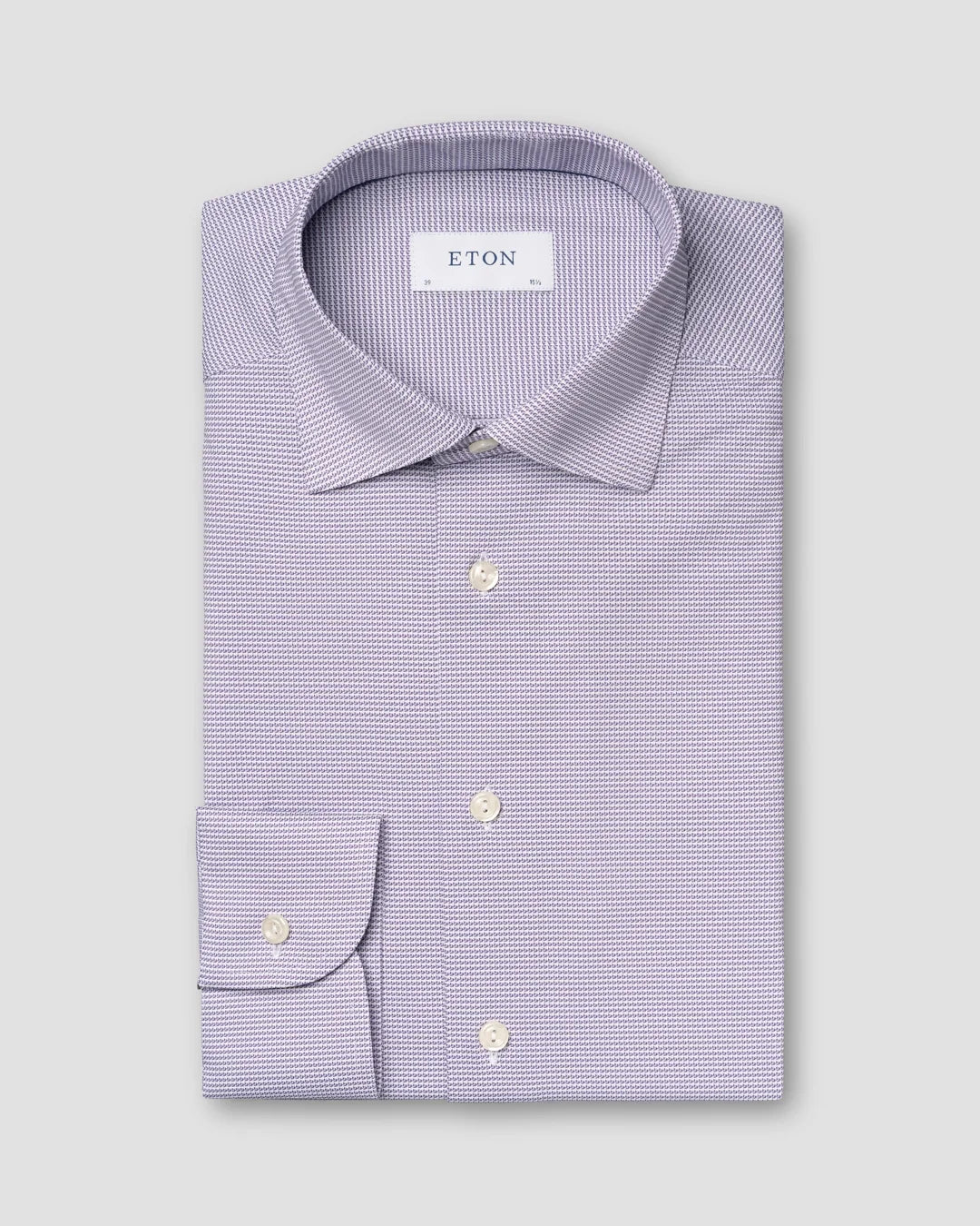 Light Purple Four-Way Stretch Slim Fit Shirt - ETON