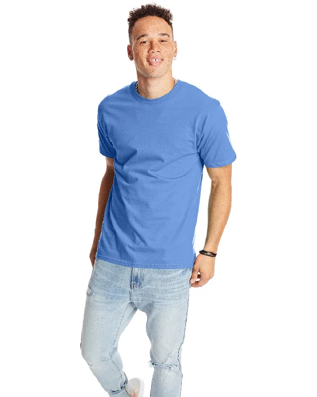 Super Bargain Hanes Beefy-T T-Shirt | Carolina Blue