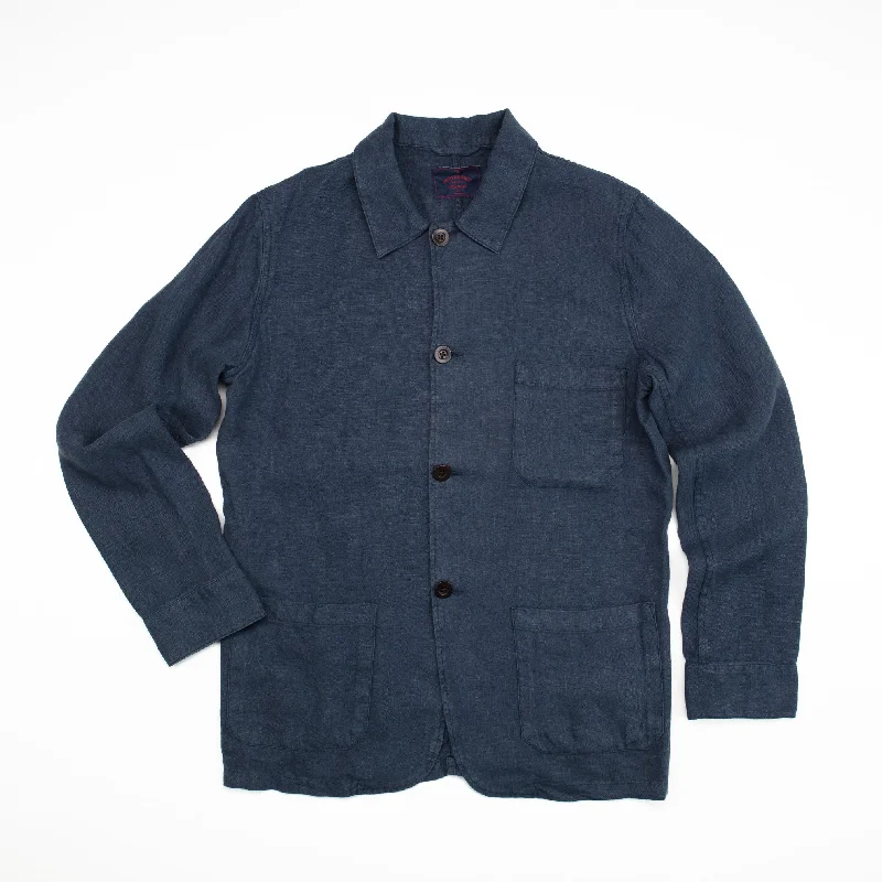 Amazing Value Labura Jacket in Navy Linen