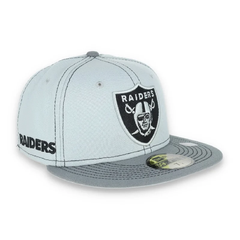 Extra Savings New Era Las Vegas Raiders Gray Pop 59Fity Fitted Hat
