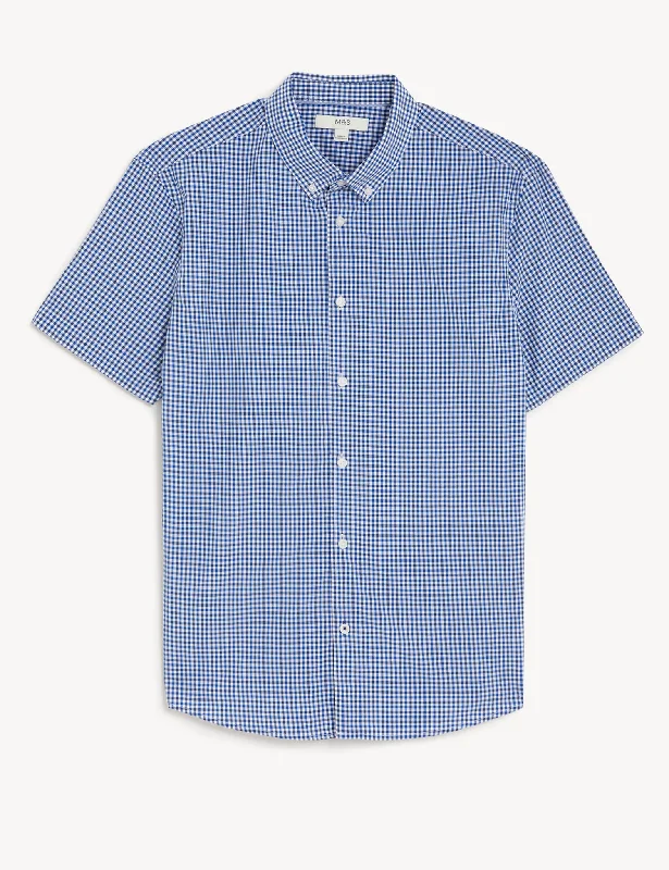 Pure Cotton Gingham Shirt