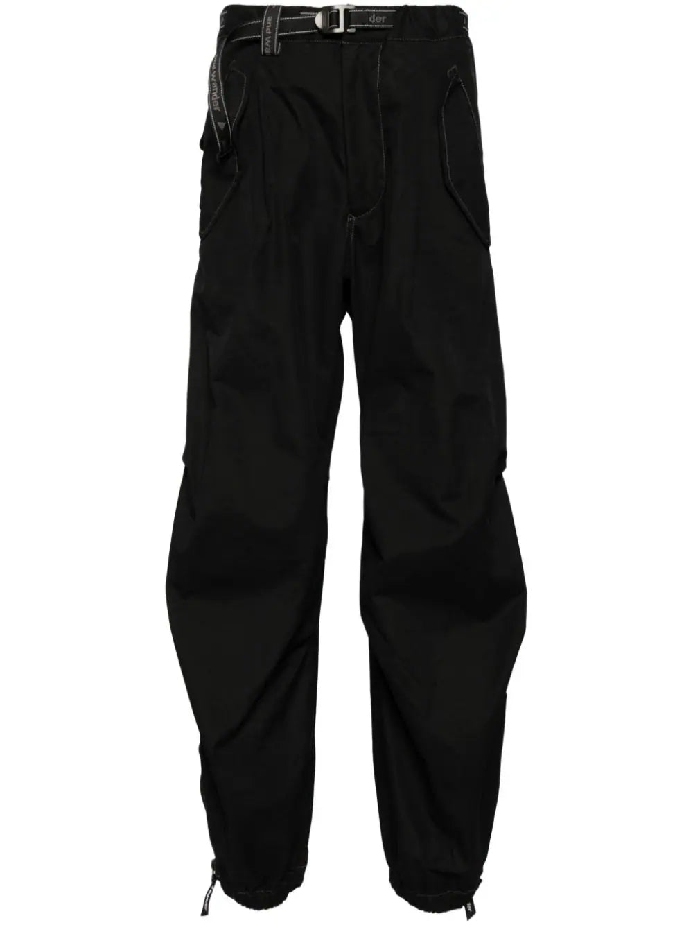 Side-Zip Tapered Trousers